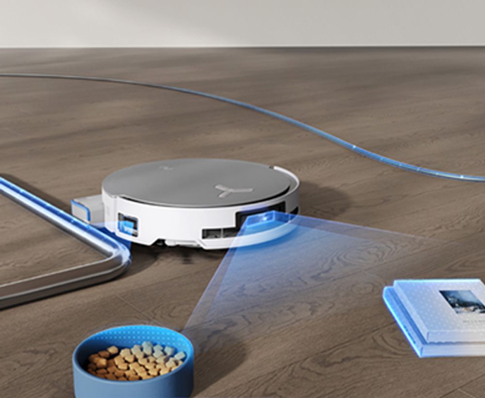 ECOVACS Saug- und Wischroboter DEEBOT X8 OMNI mit 2pcs Original-Reinigungsflüssigkeit, 18.000 Pa Staubsauger Roboter, Saugroboter mit Wischfunktion