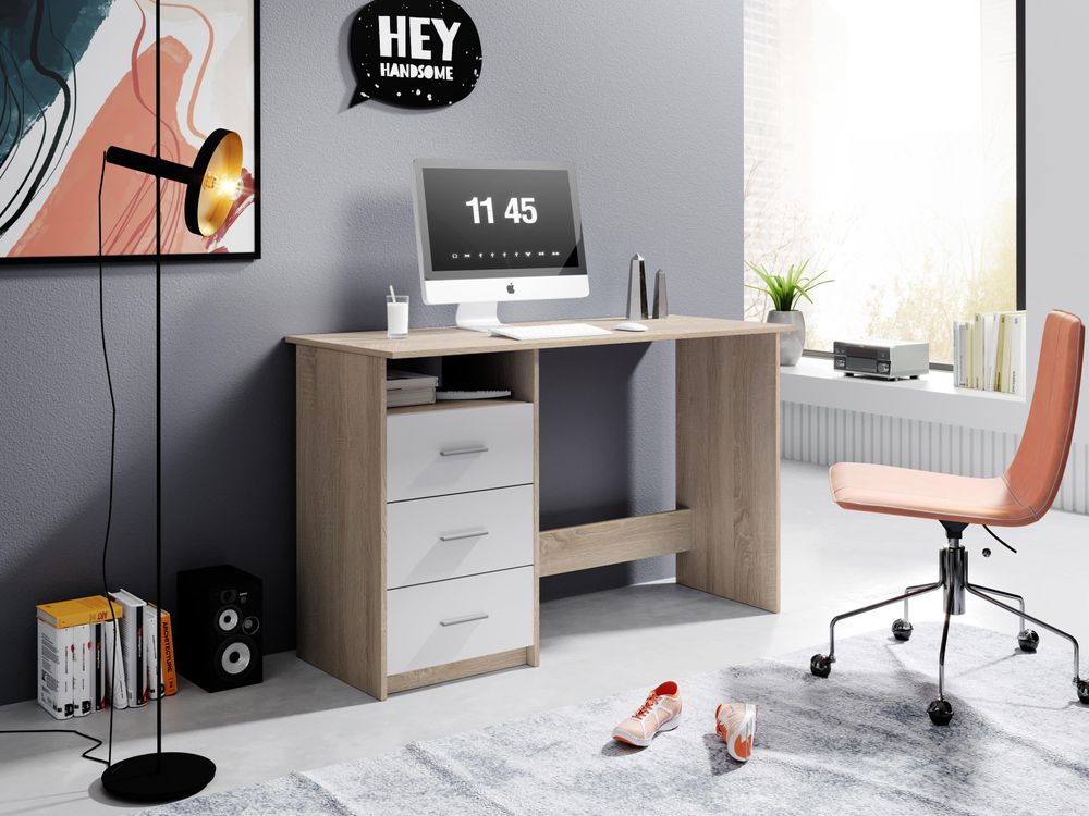 Mack I – Moderner Schreibtisch mit Stauraum und kompaktem Design