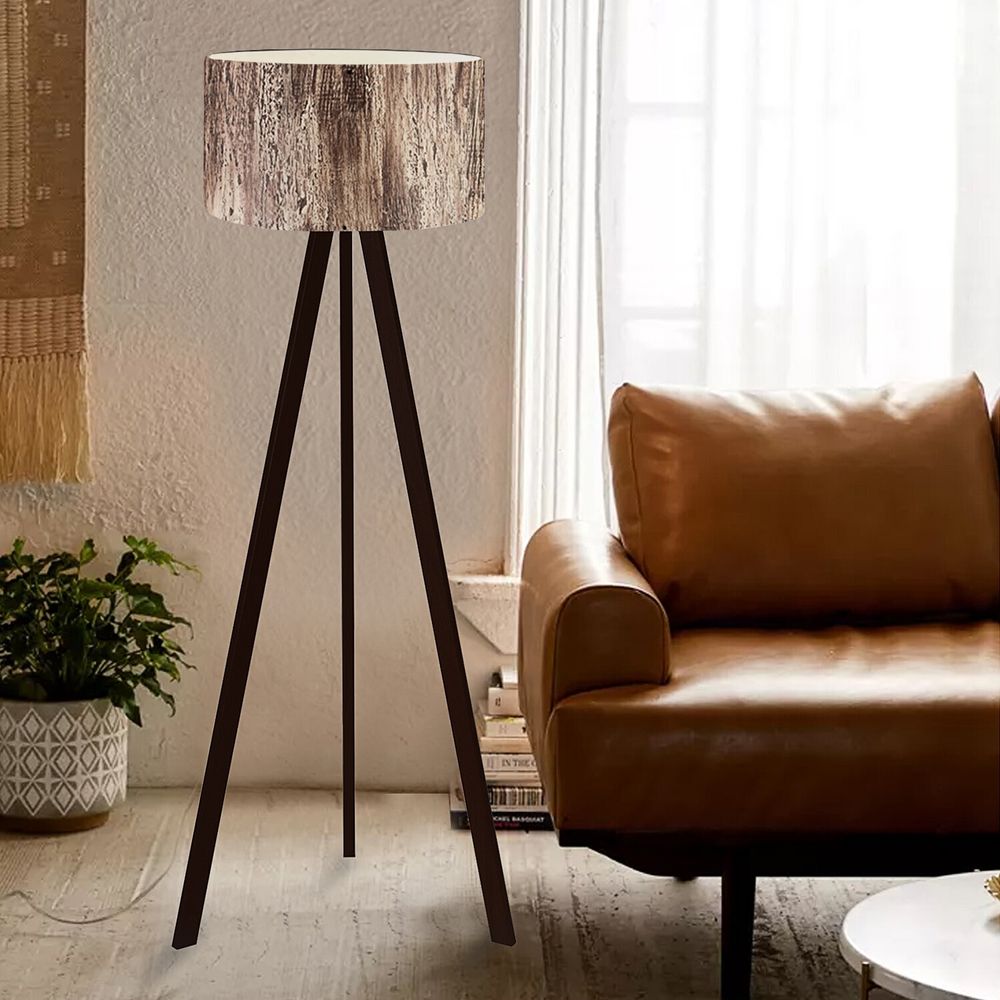 Opviq, AYD-2650, Stehlampen, Holz, PVC, 21 x 38 x 140 cm