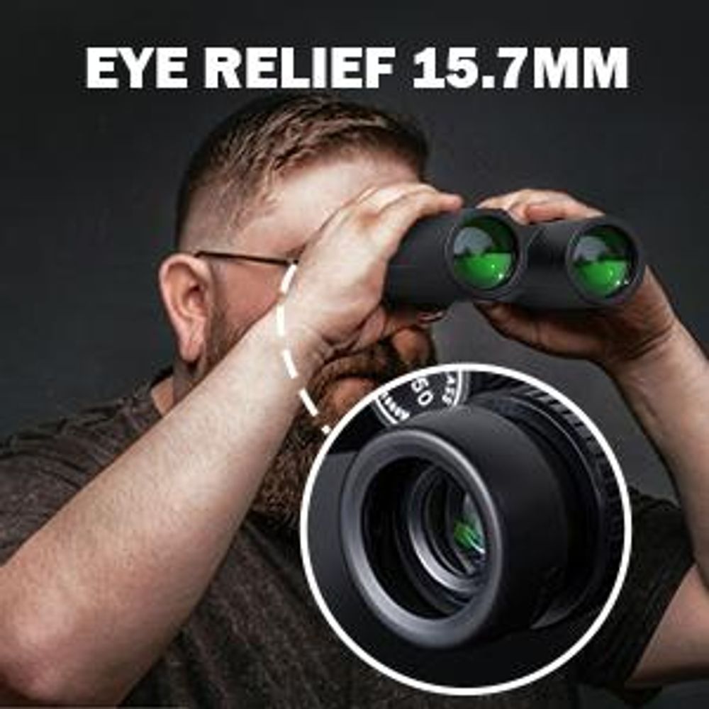 Fernglas 12x50 HD mit BAK4 HD Prisma FMC Objektiv Telefonadapter für Fotografie Fernglas Erwachsene zur Vogelbeobachtung und Reisen