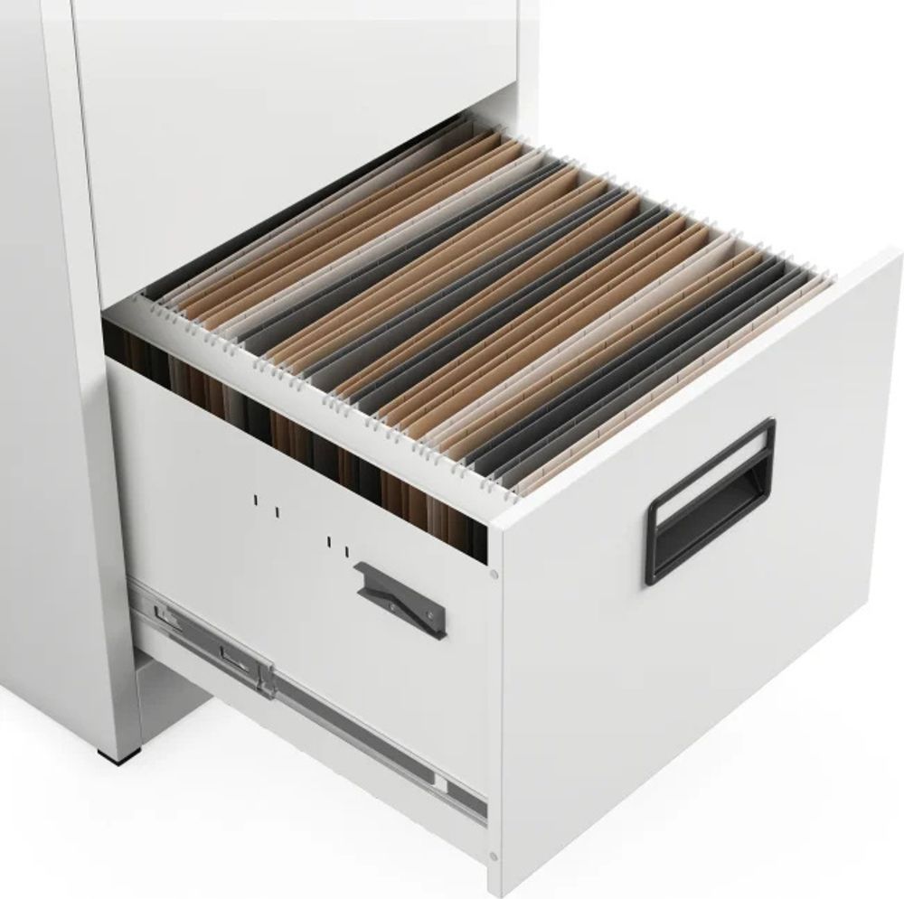 Aktenschrank Büroschrank Stahlschrank weiß  132x46x62