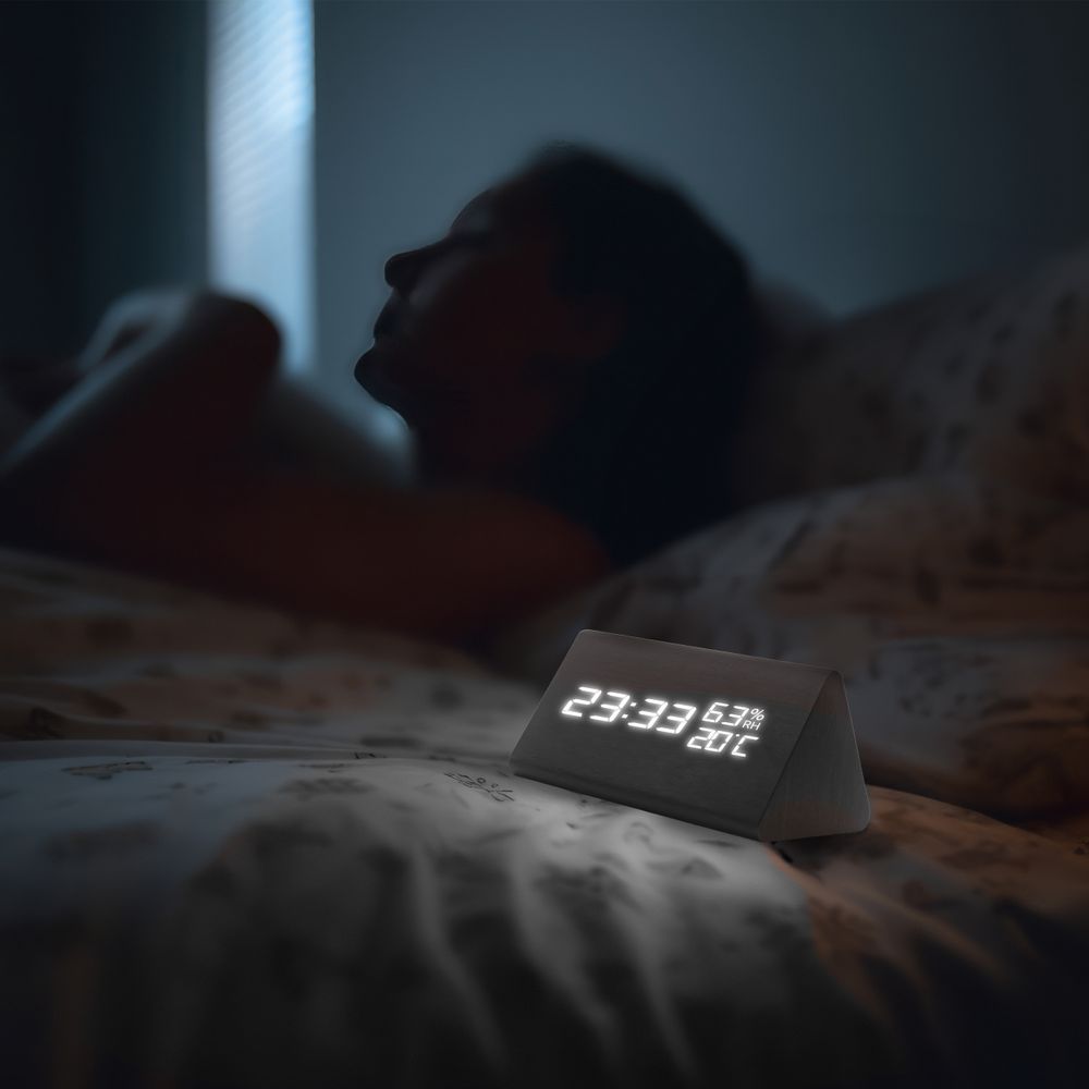 Digitaler Wecker LED Digital Digitaluhr Wanduhr Datum 12h 24h USB Temperatur Alarm Clock Schlafzimmer Wohnzimmer Küche Büro Dimmbar Zeit Holz Retoo