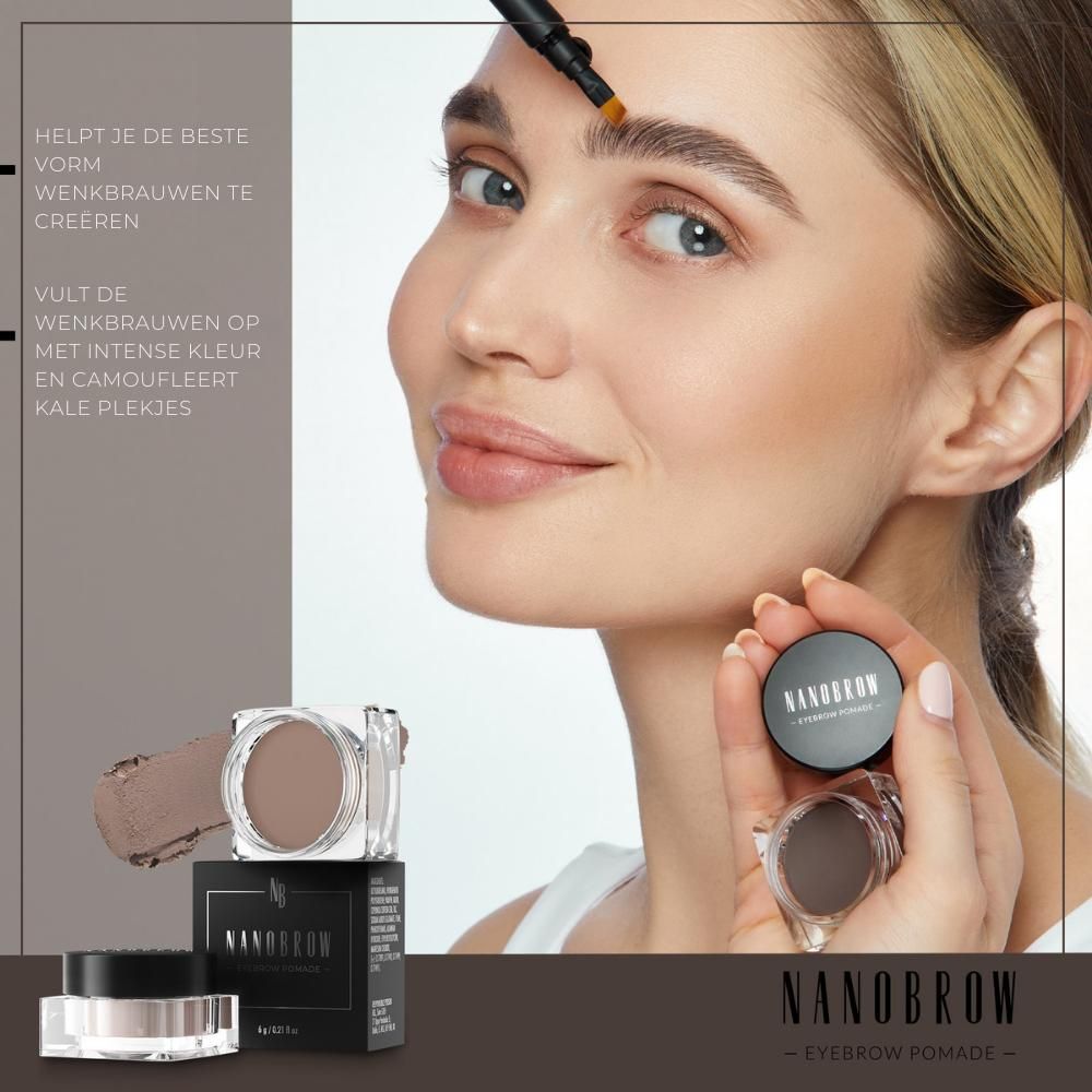 NanoBrow - Eyebrow Pomade - Dark Brown - 6 gr