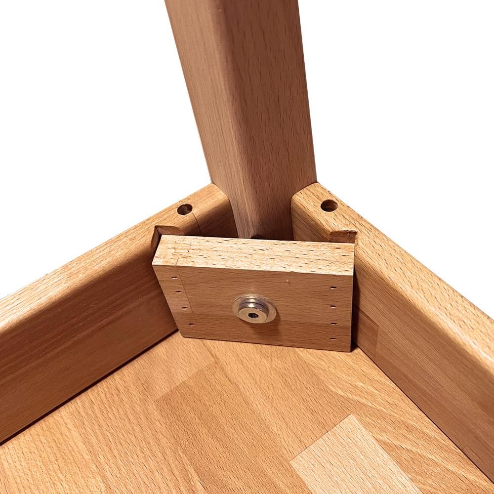 Krok Wood Esstisch Tomas aus Massivholz in Buche 110x75x75 cm