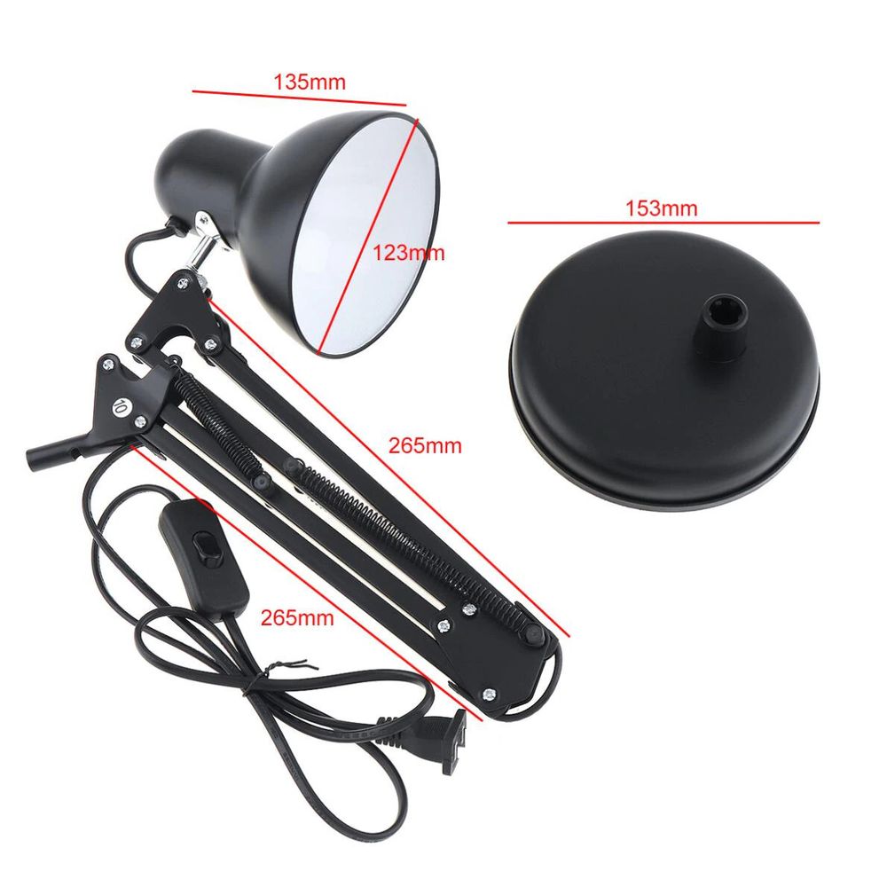 Schreibtischlampe Retro Tischleuchte E27 LED Beistelllampe Beistelllampe Nachttischlampe Nachttischlampe Leuchtmittel Tischlampe Bürolampe Retoo