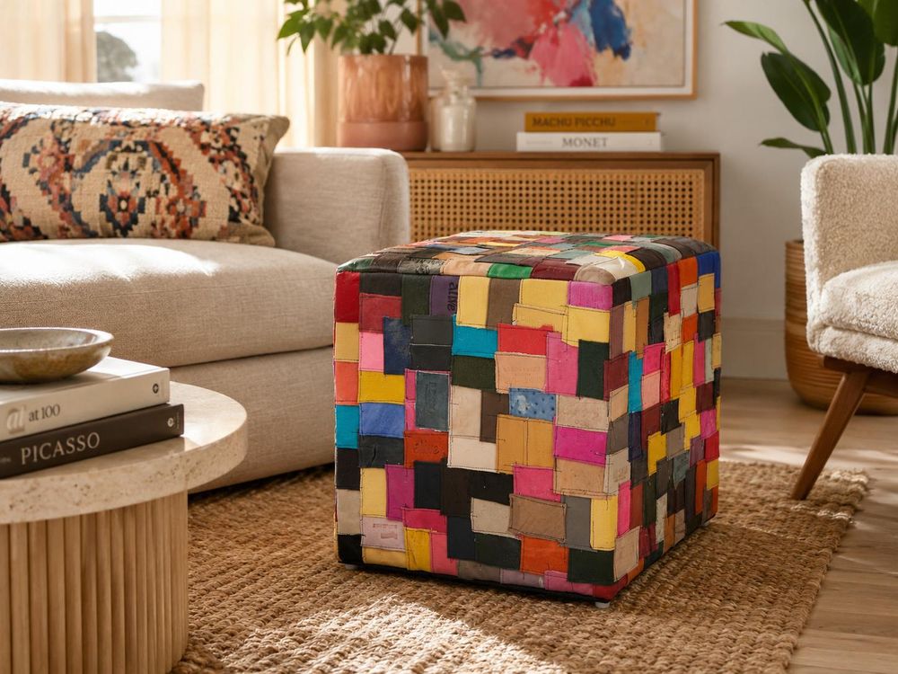 Als Sitzhocker, Fußablage oder stilvolles Wohnaccessoire