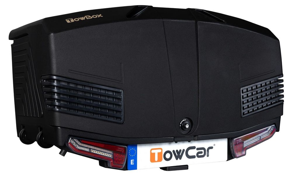 TowBox Transportbox Anhängekupplungsträger TV3XNN0 Anhängevorrichtung 650mm 1 222mm 750mm PE (Polyethylen) 400L 38kg