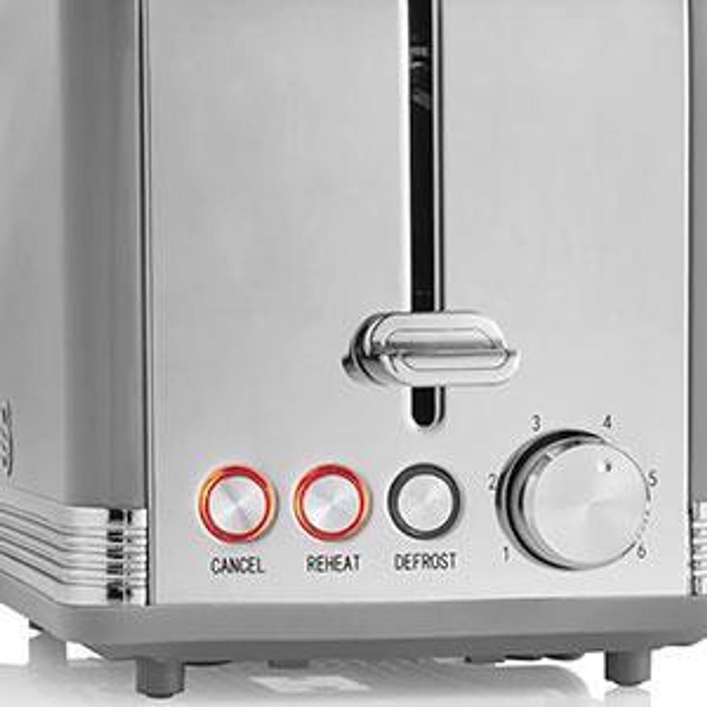 SWAN STP7050YELNEU Retro Set Frühstück, Wasserkocher 1,8L Kabellos, 2 Breitschlitz-Toaster, Vintage Gelb