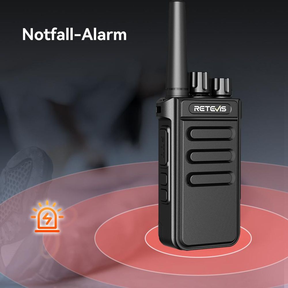Retevis MateTalk P64 Digitale-Funkgerät, Professionelles PMR Funkgerät, Digital & Analog, Gruppenruf, VOX, Sicherheit(5er-Pack)
