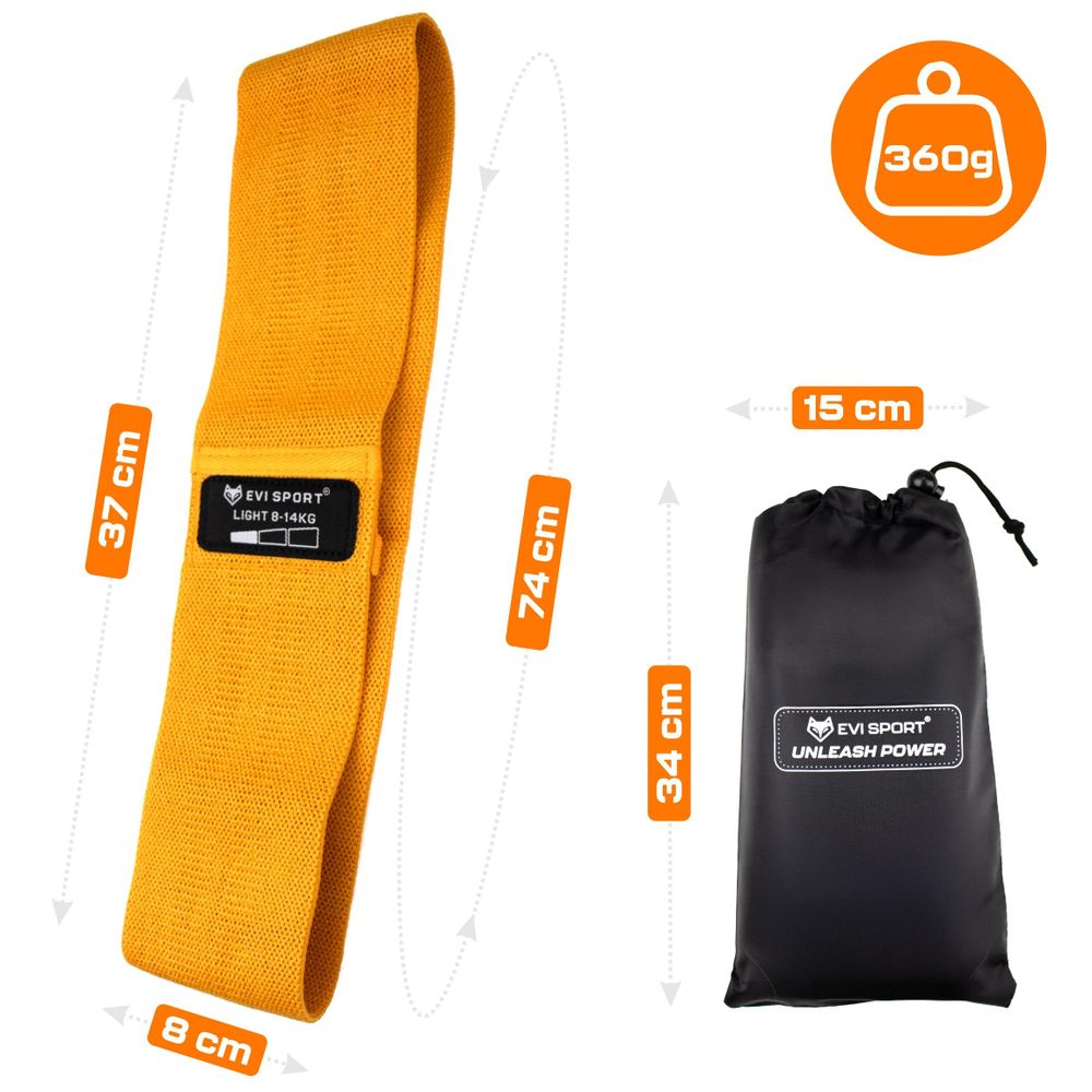 Widerstandsbänder 3er Set Stoff Fitnessbänder Textil Booty Bands für Beine & Po - Starke Trainingsbänder Elastische Gymnastikbänder inkl. + E-Book