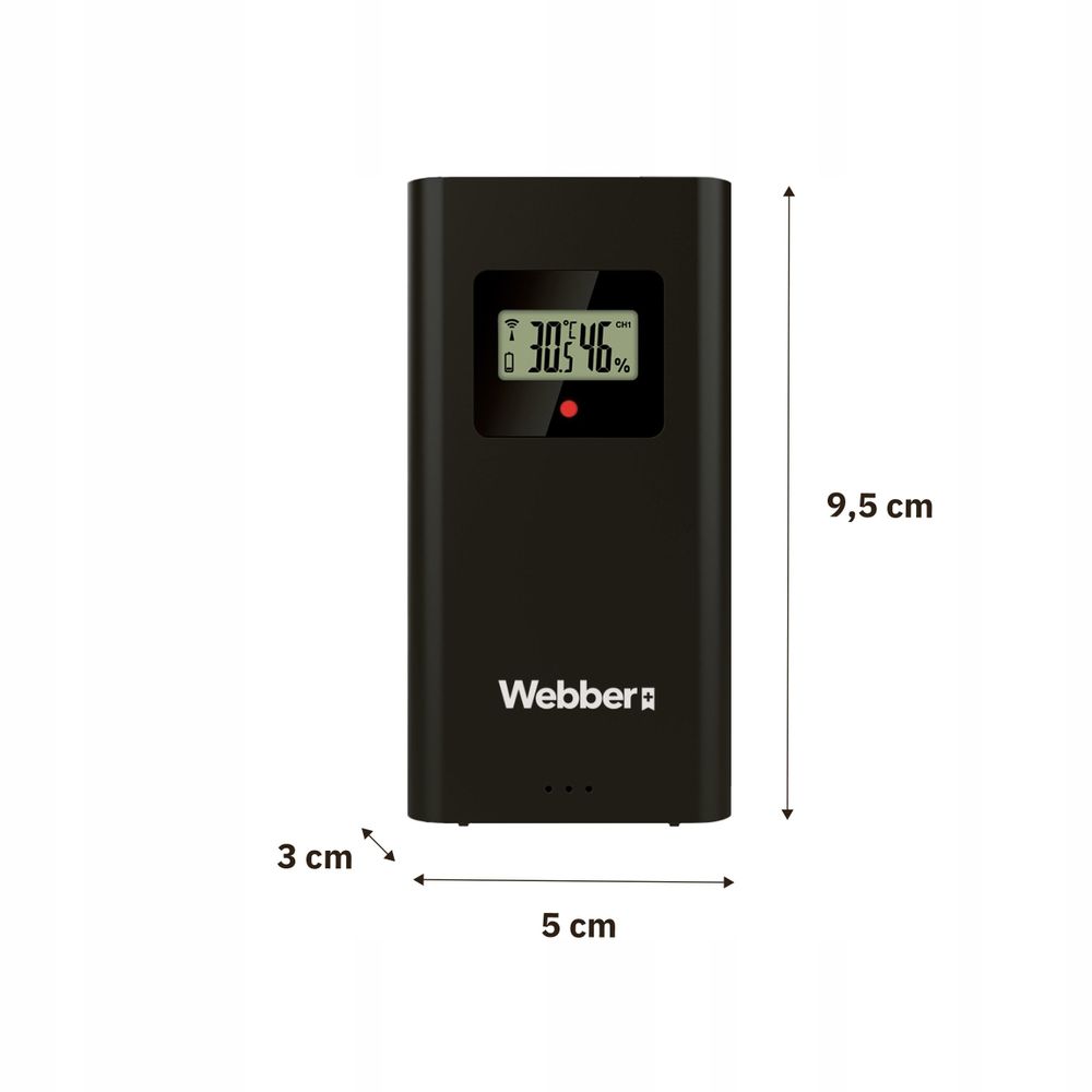 LCD-Display und Bedienelemente der WEBBER WS302