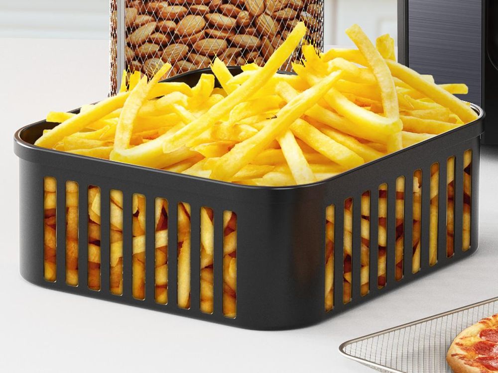 Balter Heißluftfritteuse HL-1200, Friteuse, 12 Liter, Mini Backofen, LCD Display, 10 Programme, inkl. Rezeptheft