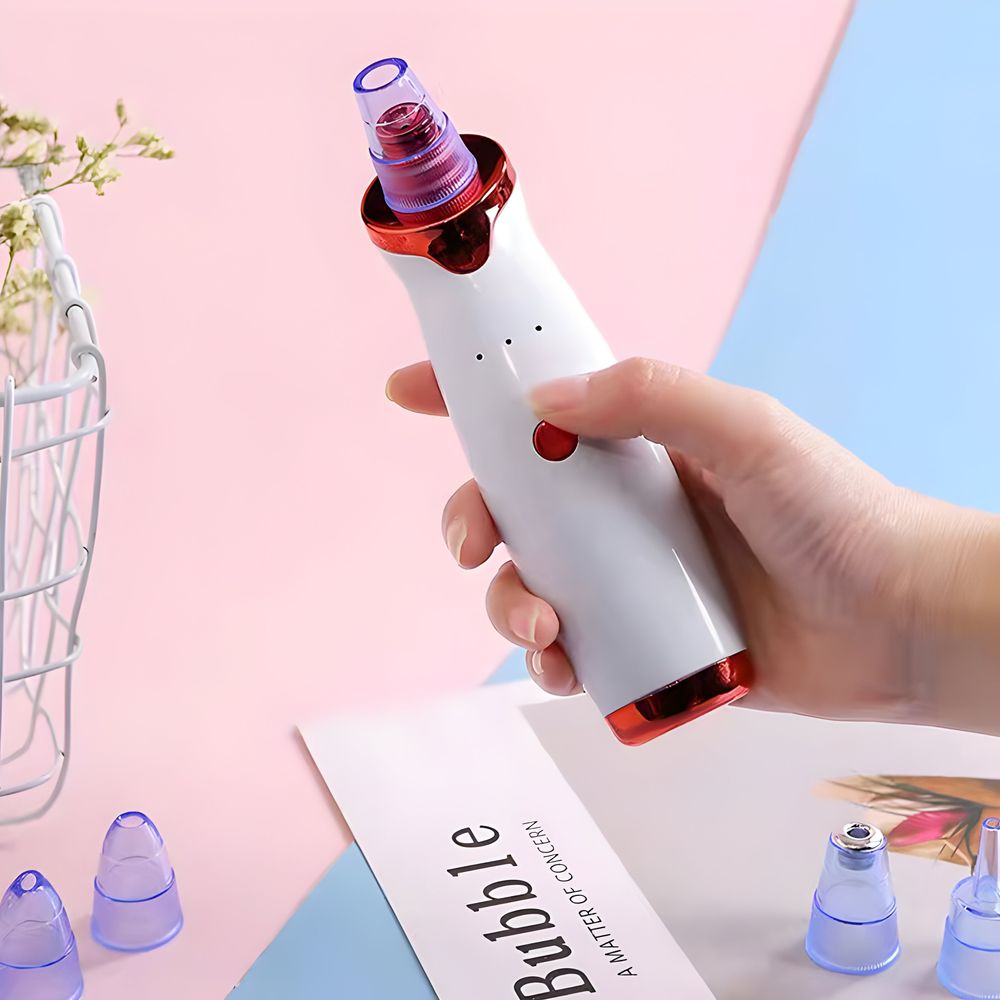 Porenreiniger Electric Mitesser Mitesserentferner Vakuum Cleaner Pore Cleaner Gesicht Reinigung mit LED-Bildschirm und 4 Sonden und 3 Modi Weiß Retoo