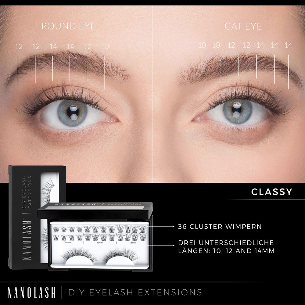 Nanolash Classy Falsche Wimpern Set 5 Stück