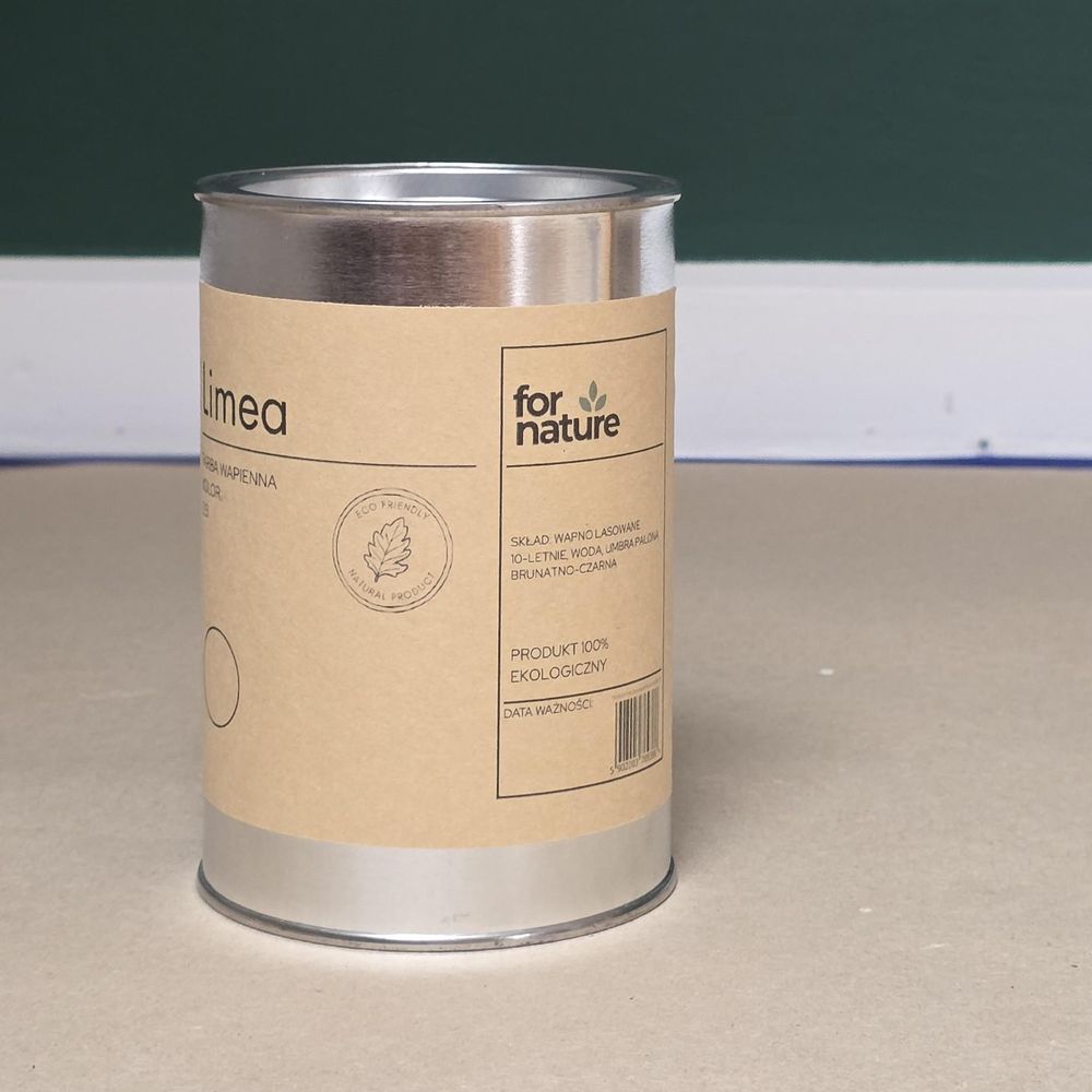 Kalkfarbe Fornature LIMEA, Farbton Abendrot (Olivgrün), 2,5l, für Innenwände und Decken