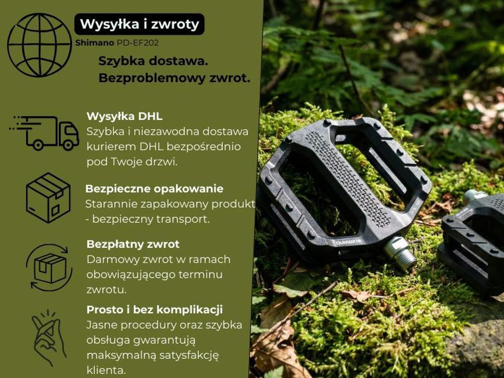 Shimano PD-EF102, Złożony, Czarny, Pomarańczowy, 2 szt.