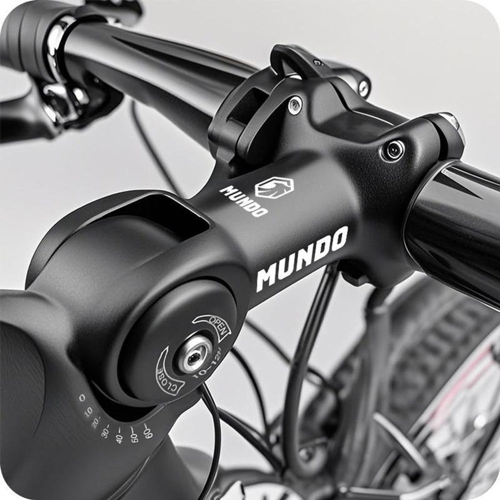 MUNDO® Fahrradlenker Vorbau -Lenkererhöhung Fahrrad 25.4mm Fahrradlenker erhöhung Aluminium 60°Einstellbar, lenkervorbau verstellbar