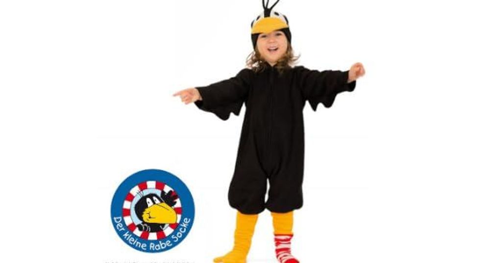 Der kleine Rabe Socke - Kinderkostüm 2-tlg. (104)