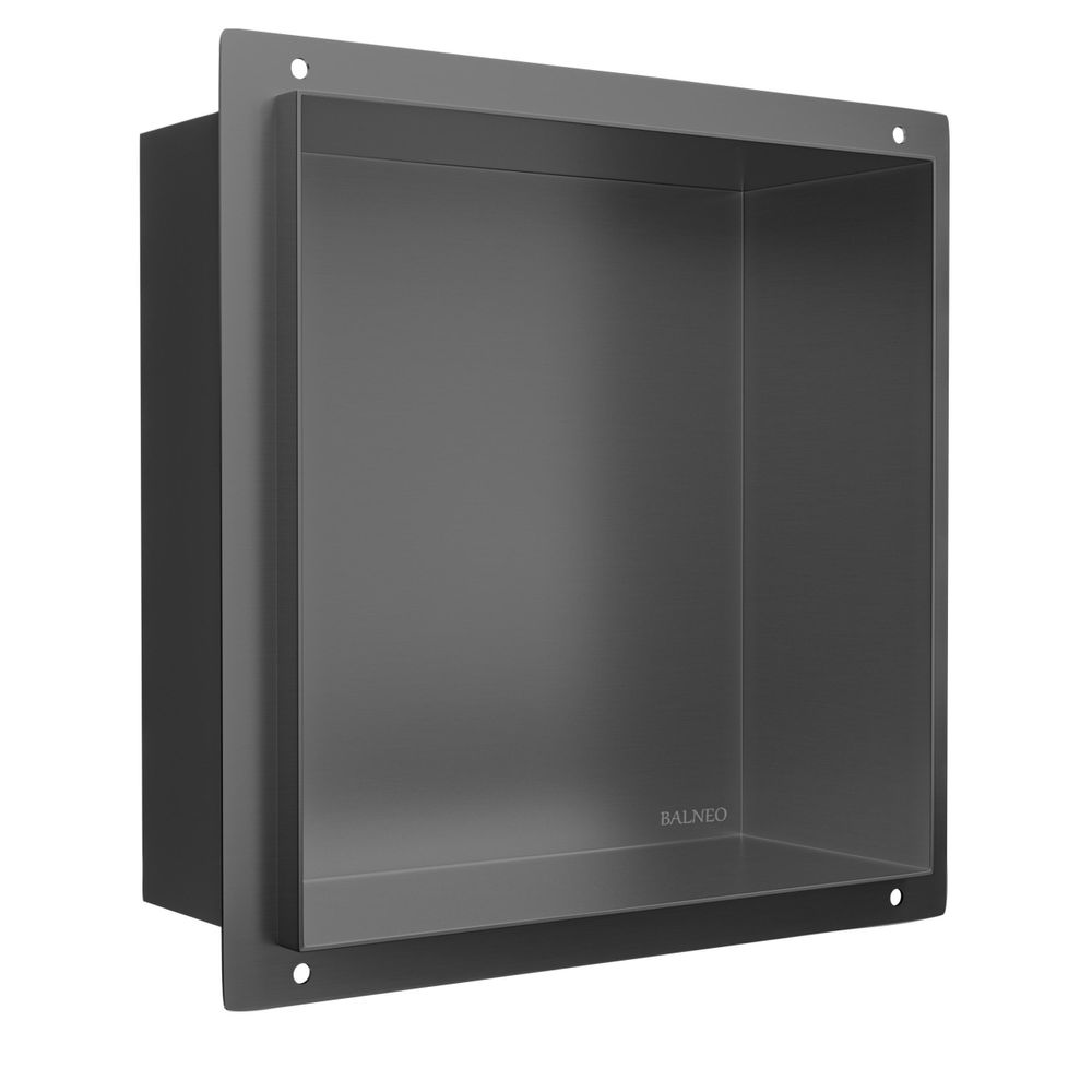 Edelstahl Nischenregal zur Wandmontage - moderne Einbau Nische für Dusche und Badezimmer