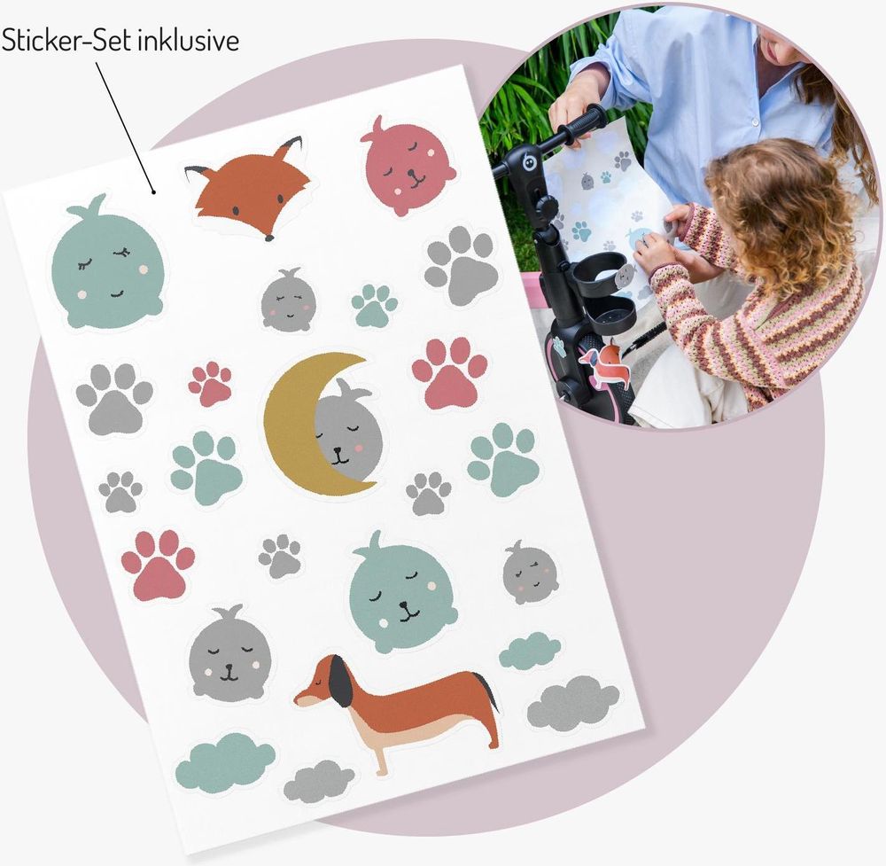 MoMi FILO 3-in-1 Kinderdreirad – klappbar per Knopfdruck, höhenverstellbarer Lenker und Sattel, für Kinder ab 1 Jahr