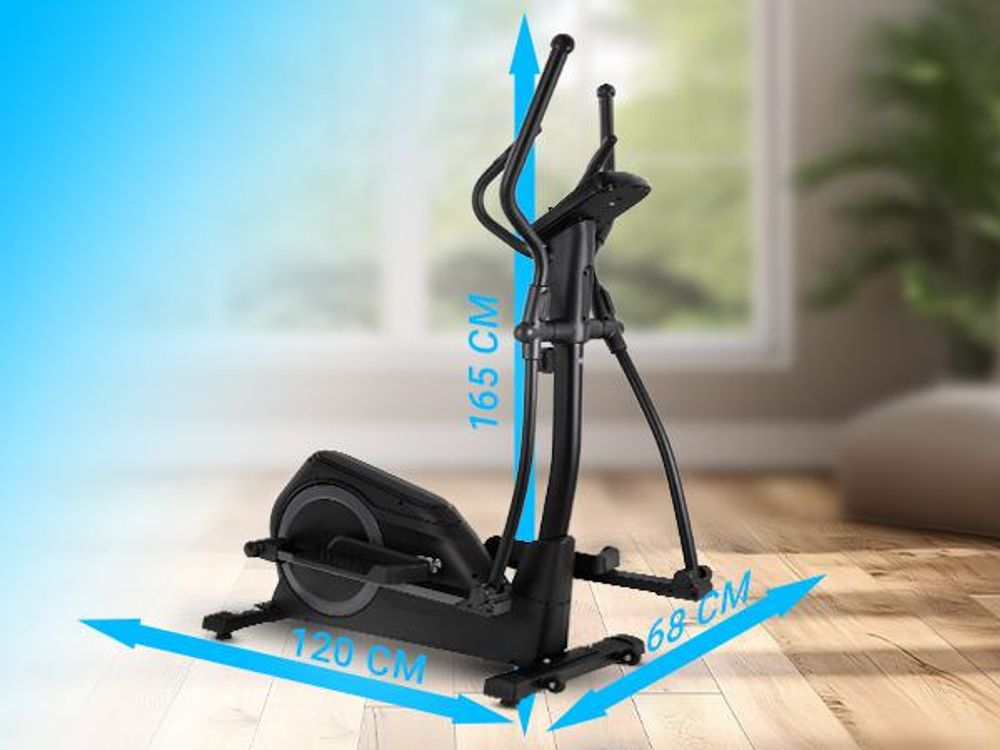 Miweba Sports Crosstrainer MC500 | LCD-Display - Pulsmessung - Heimtrainer - Ellipsentrainer - 8 Widerstandsstufen - 7 kg Schwungmasse - Heim Workout