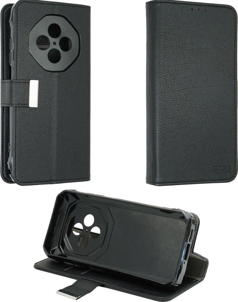 caseroxx Handy Hülle Tasche kompatibel mit Blackview Fort 1 Bookstyle-Case Wallet Case – Frontalansicht