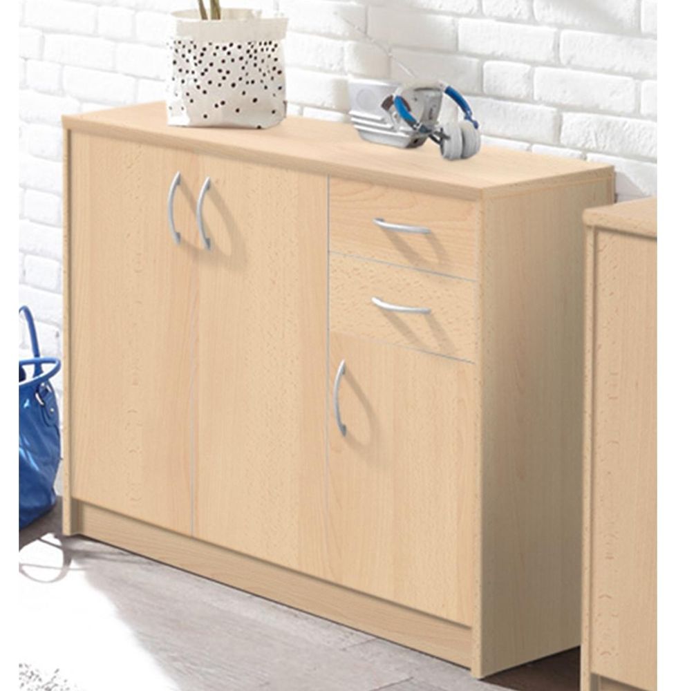 Kommode "Olli V" – moderne Stauraum-Kommode mit 3 Türen und 2 Schubkästen