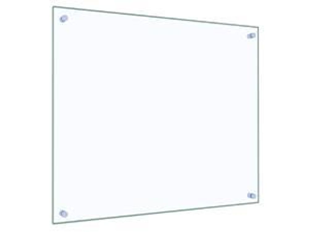 vidaXL Dos de cuisine Transparent 70x60 cm Verre trempé