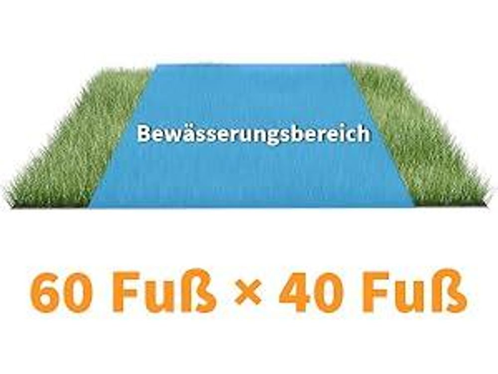 Diivoo Mini Turbo Oszillierender Rasensprenger 16 Düsen Gartensprinkler mit Schnellanschluss und Basis Wassersprinkler Einstellbare Breite Reichweite