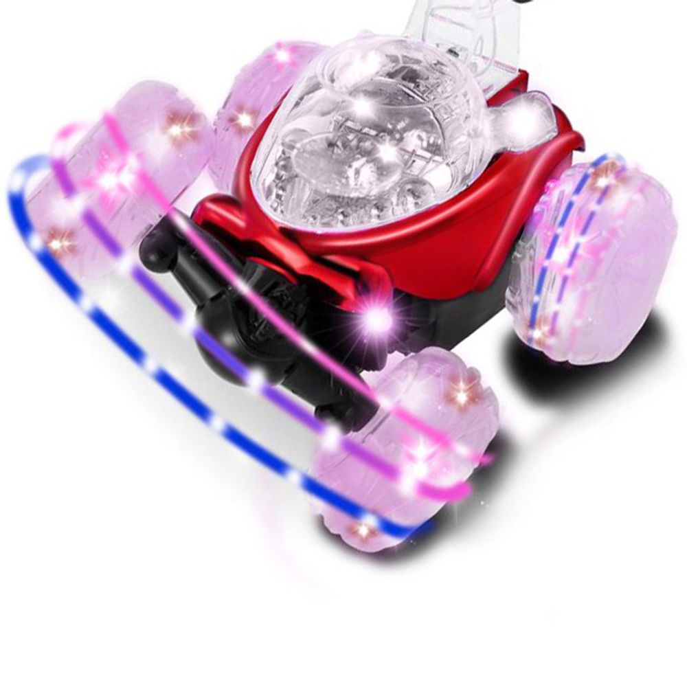 Ferngesteuertes Auto mit LED Beleuchtung RC Auto Car mit 360° Rotation 27MHZ Gro für Jungen und Mädchen Spielzeugauto Gesteuert Fernbedienung Retoo