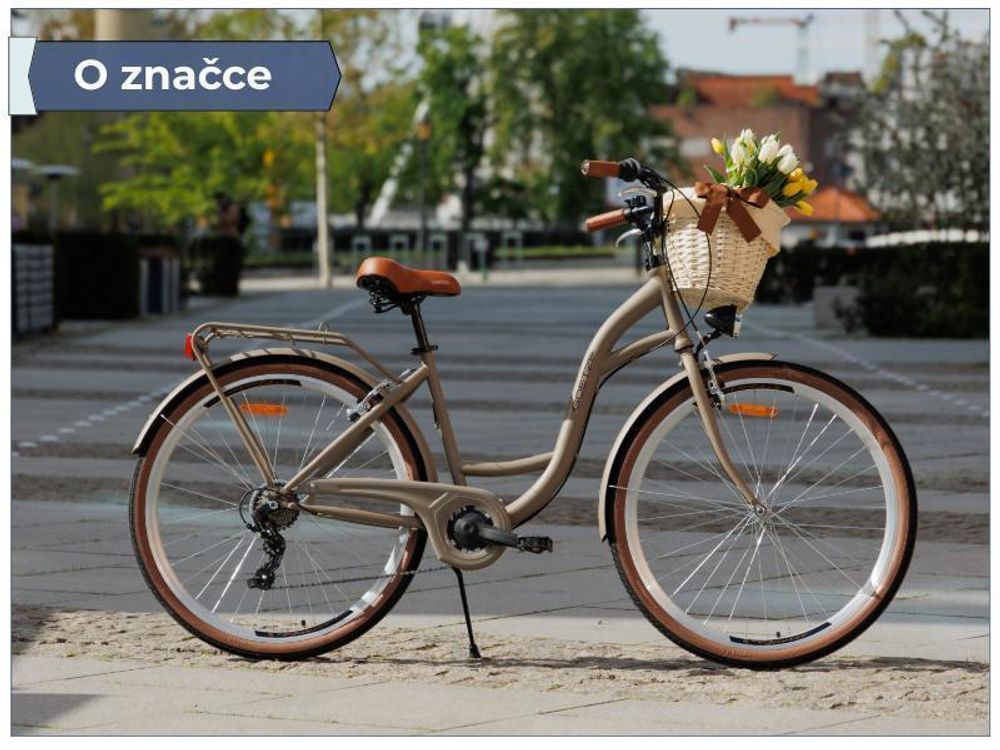 Mestský bicykel Goetze Mood Alu 28" – 7 rýchlostí, hliníkový rám 18", LED osvetlenie, košík