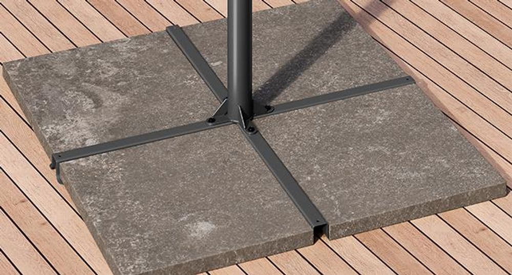 SONGMICS Sonnenschirm Ø 300 cm Sonnenschutz UPF 50+
