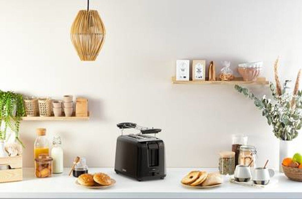 Tefal TT1A28, 2 Scheibe(n), Schwarz, Tasten, 800 W
