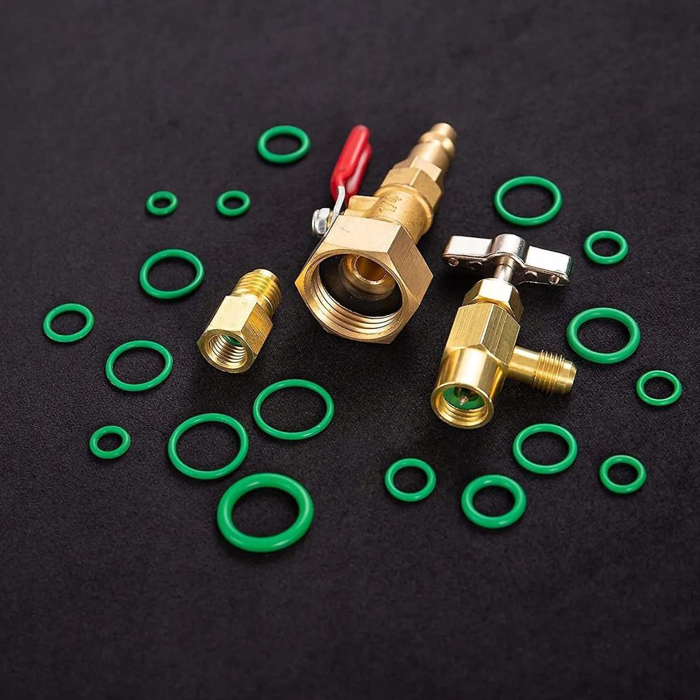 LUXTOM | O-Ringe Sortimentskit, 270 Stück, Grün, 18 Größen, Dichtungsring Sortiment, für Auto-Schnellreparatur, Gummidichtung, Dichtringe