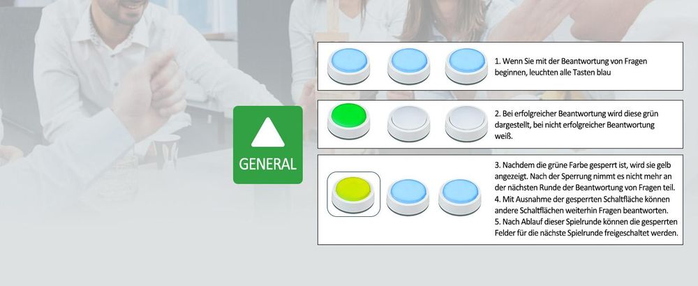 Retekess Quiz-Buzzer-System TM102 für Schulwettbewerbe, Alarm, Unterricht im Klassenzimmer, Partys, Familienspiele, Antwort Buzzer, 3 Reaktionsmodi