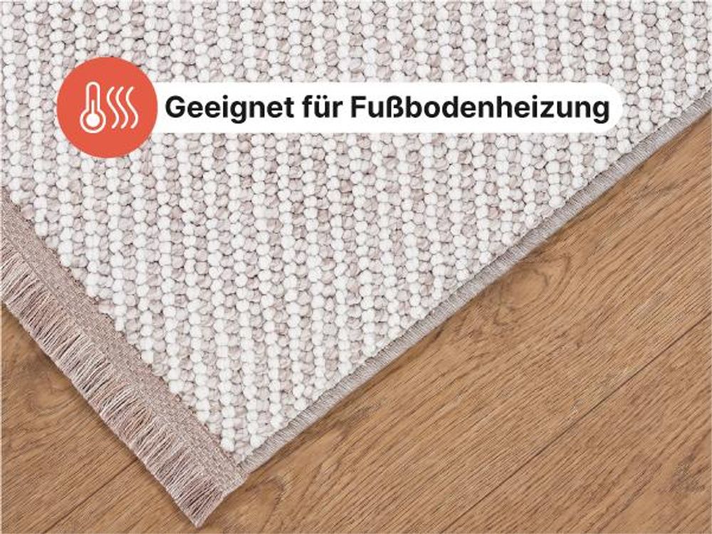 Tapiso Teppich AGRA modern beige Wohnzimmer  240 x 340 cm