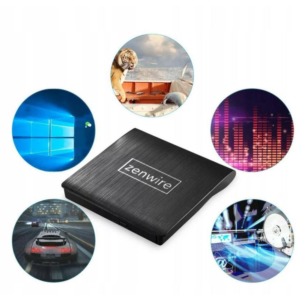 Externes tragbares Laufwerk - DVD CD - 2-in-1 - USB 3.0 USB-C - für Brenner - CD/DVD-Player - für Laptop - für Computer