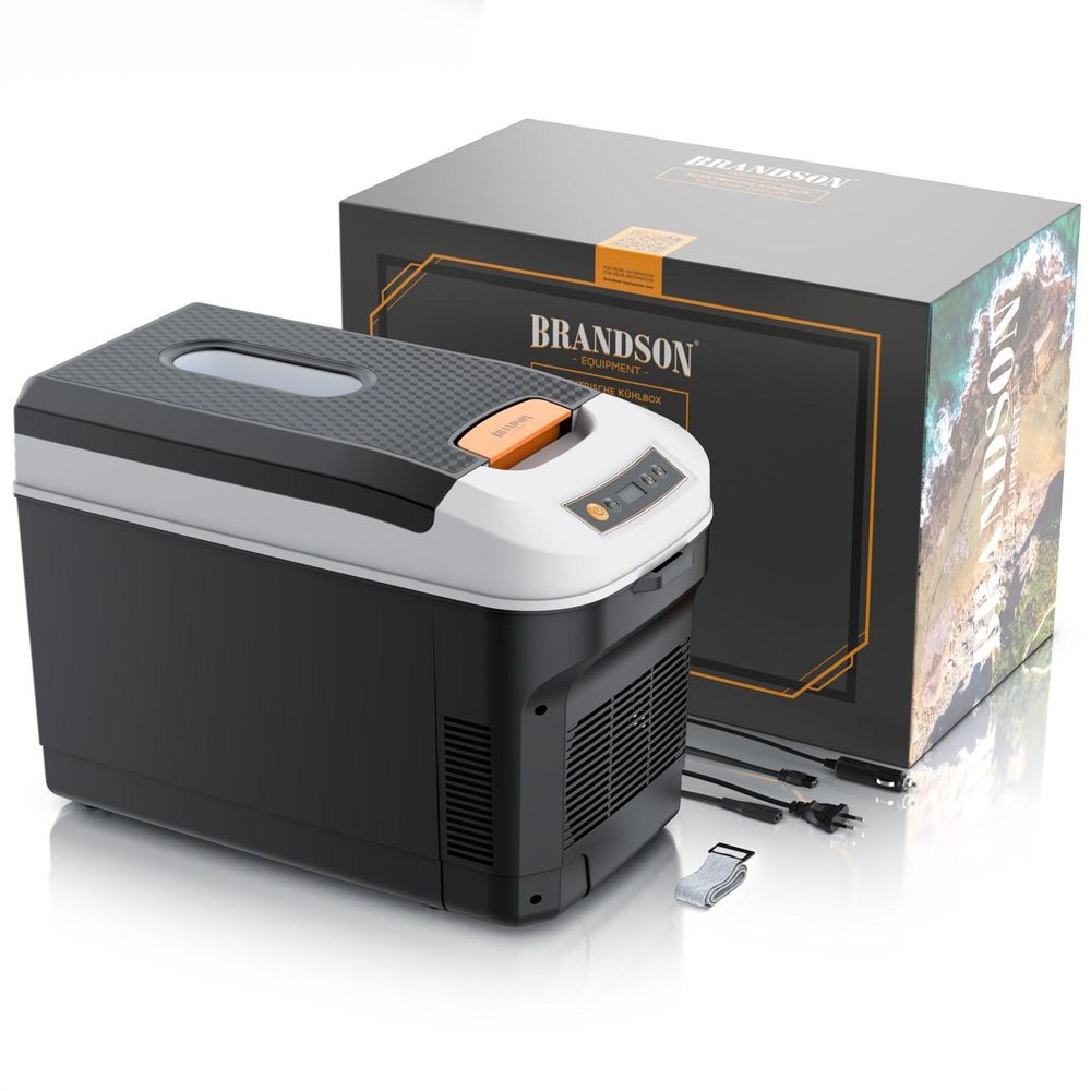 Elektrische Kühlbox 21 L, Kühlt & hält Warm, von -18 bis +65°C, Sichtfensterdeckel, LCD-Display, ECO-Modus, Tragegurt, mobil und leise, für Camping, Auto