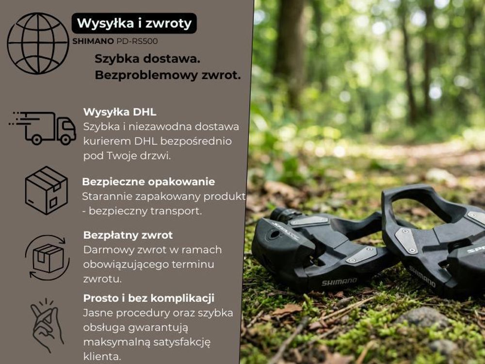 Pedały Shimano PD-RS500 SPD SL czarne EPDRS500