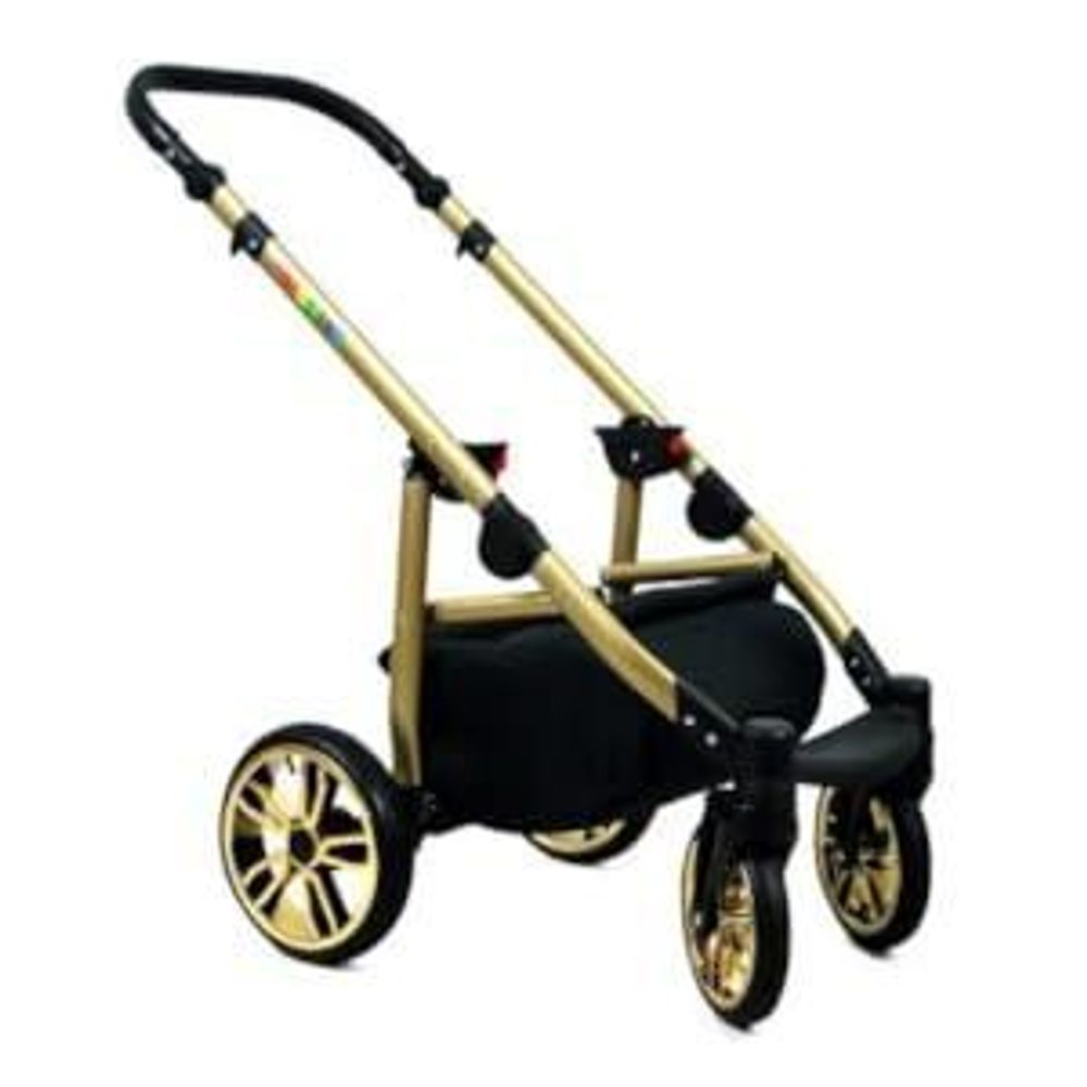 BabyLux® Color Lux | 2in1 Kinderwagen Set | Onyx | Kombikinderwagen | Kinderwagenset | Buggy + B