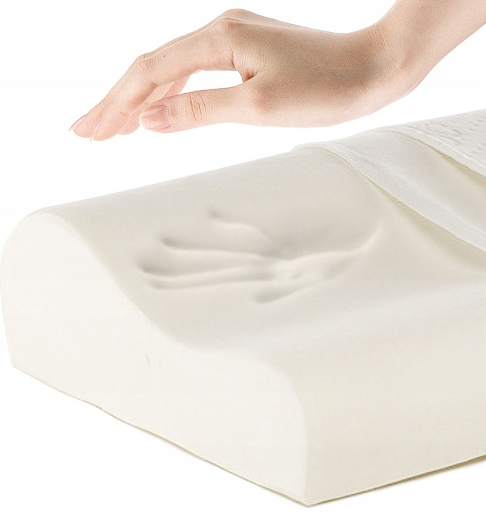 Orthopädisches Nackenstützkissen aus Memory Foam - Profiliertes Kopfkissen - Nackenkissen mit Aussparung - Ergonomisches Kissen für besseren Schlaf