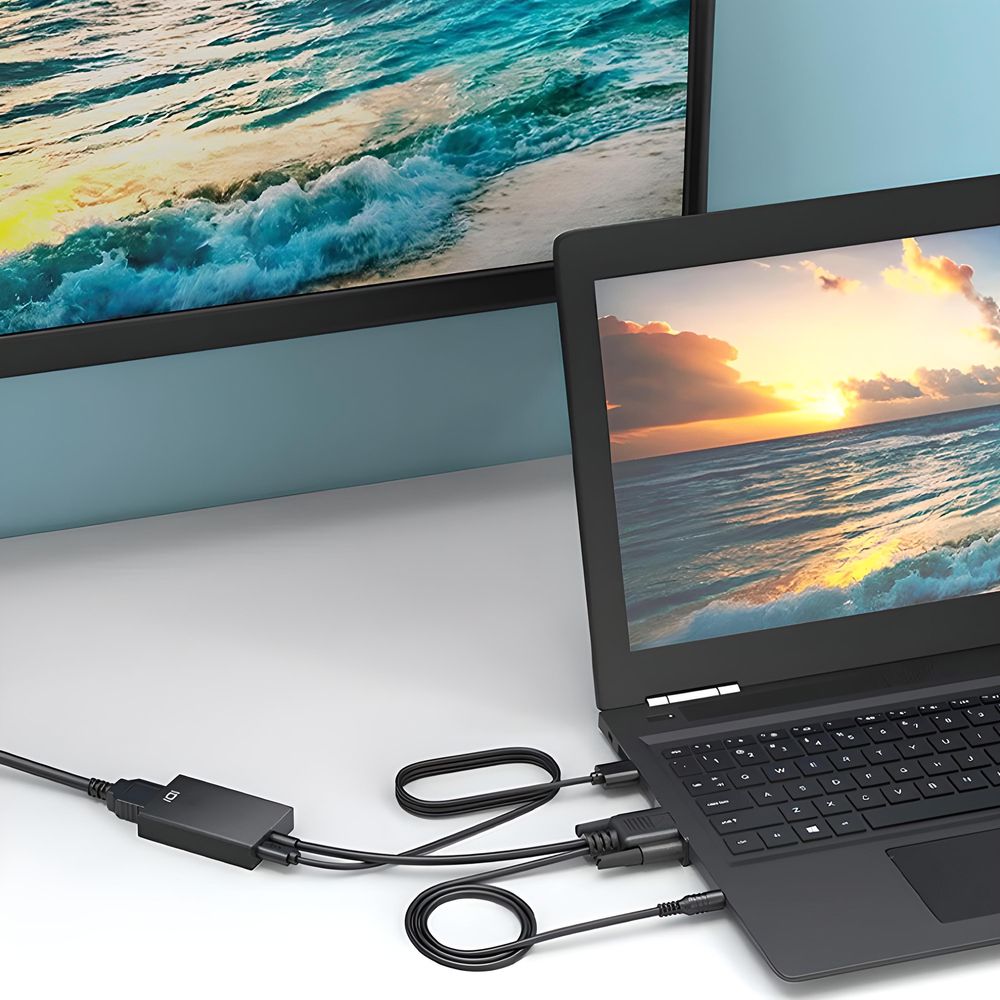 VGA Auf HDMI Adapterkabel 3m - Konverter Mit Audio Für PC, Laptop & Projektor