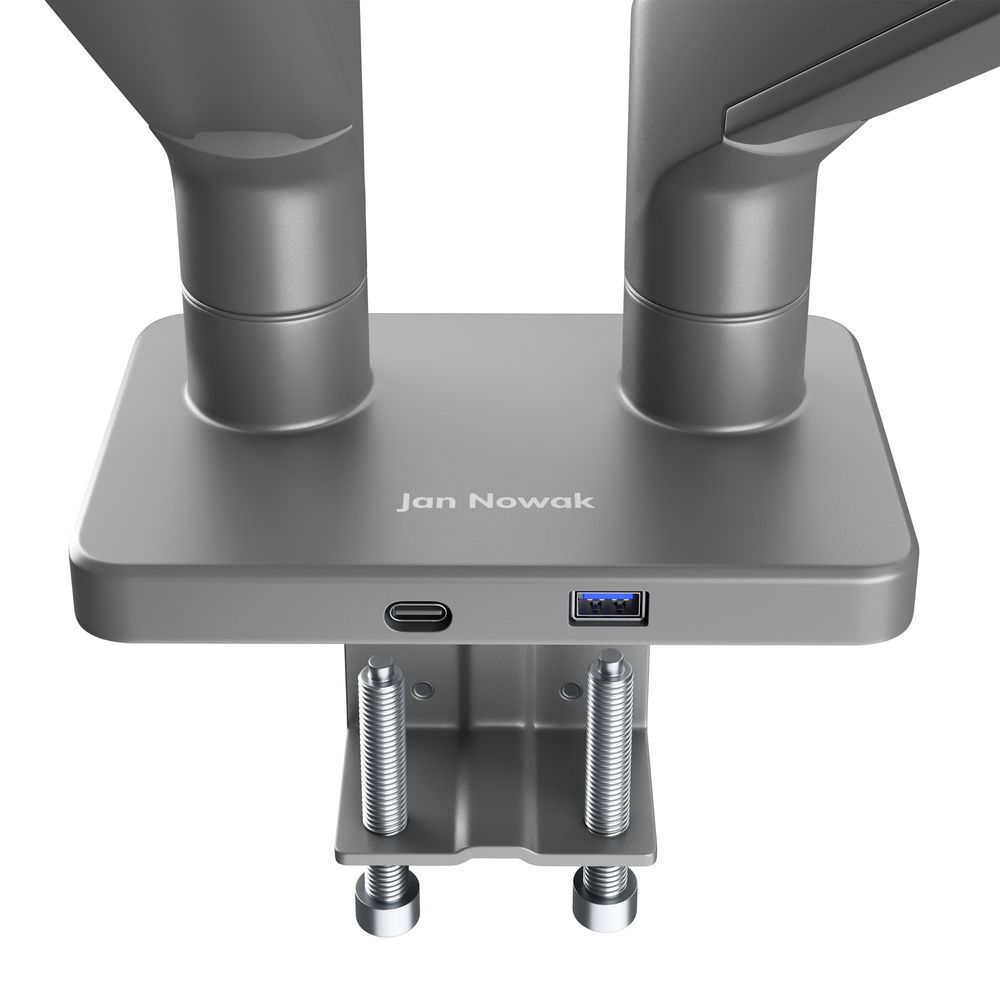 Monitor Halterung für 2 Monitore für 17 bis 45 Zoll Monitorarm Bildschirmhalterung Metall