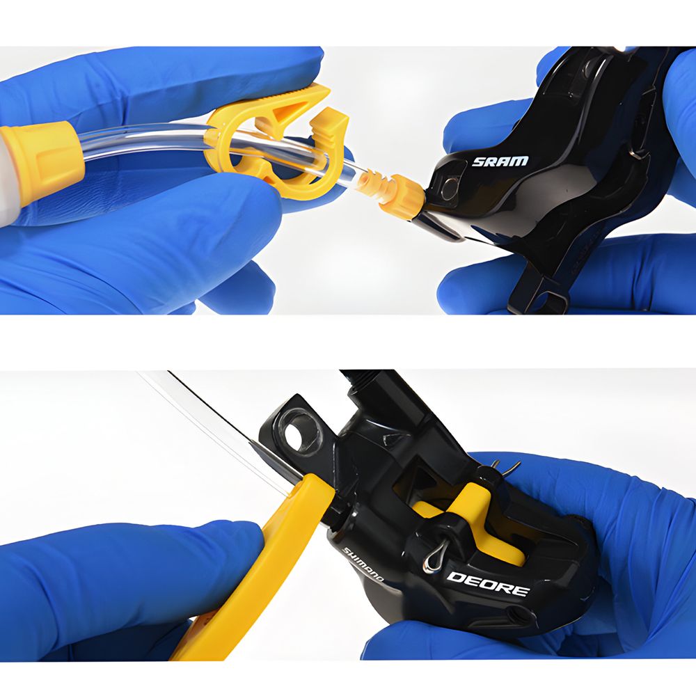 Entlüftungssatz Bleeding Kit 30-teilig Edge für Shimano Magura Bremsen mit M7 Adapter Anschlussstück Scheibenbremsen-Entlüftungssatz Retoo