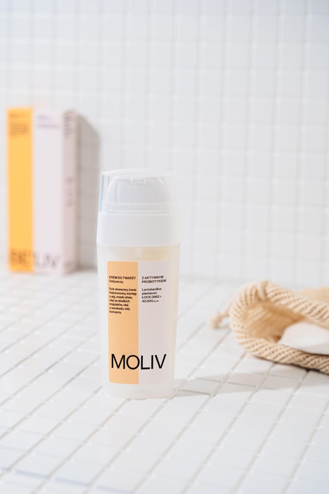 MOLIV Gesichtscreme mit lebenden Probiotika. Nährstoffreich 30ml