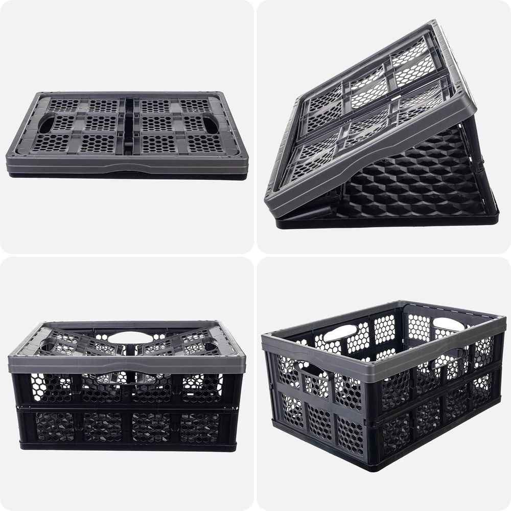 KADAX faltbare Kofferraumbox, Einkaufskorb, Faltbehälter, 32 l, groß, stabil