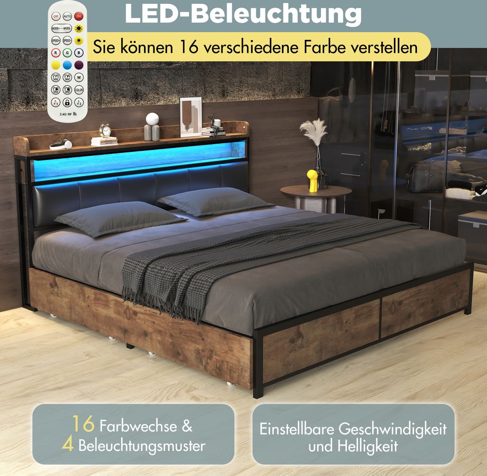 Jugendbett mit Led