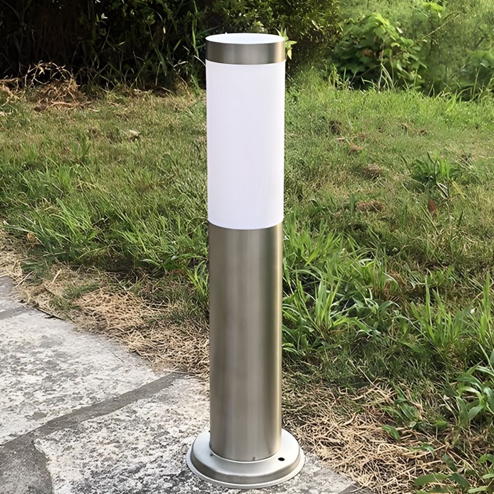 Gartenleuchte Außenleuchte LED 45cm Standleuchte Außen Pollerleuchte Garten Laterne Stehleuchte Wegeleuchte IP44 E27 Edelstahl Retoo