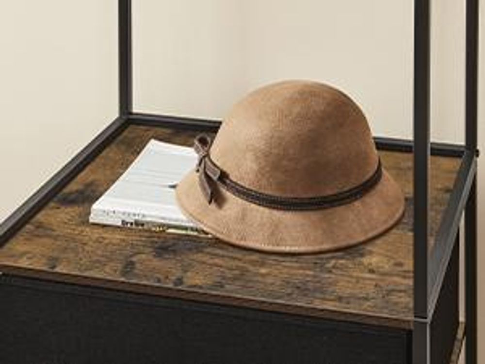 SONGMICS Kleiderständer, mit 1 ausziehbare Stange, 2 Schubladen, 4 Ablagen, hochbelastbar, platzsparend, Vintagebraun