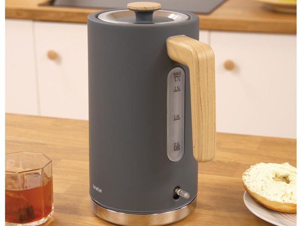 Briebe SKT1167GRY, Grau, Holz, 1,7 l, 2200 W, 2 Scheibe(n), 870 W, 2 Stück(e)